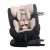 ISOFIX-es 360°-ban forgatható Mama Kiddies Angel Rotary biztonsági autósülés (0-36 kg) bézs színben