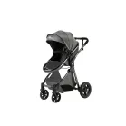 Mama Kiddies Charlie PRO 3 în 1 cărucior pentru copii, cu accesorii, în culoare gri + cadou.