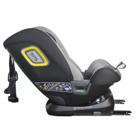 Scaun auto Mama Kiddies iSize Phoenix Edition Rotary Protect GT cu Isofix, rotativ 360 grade (40-150 cm) culoarea gri + copertină cadou