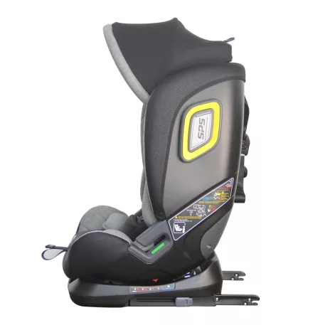 Scaun auto Mama Kiddies iSize Phoenix Edition Rotary Protect GT cu Isofix, rotativ 360 grade (40-150 cm) culoarea gri + copertină cadou