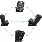 Scaun auto de siguranță cu ISOFIX, rotativ în 360° Mama Kiddies Rolling Safari (0-36 kg) cu model Jumbo + cadouri (certificat TUV)