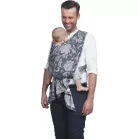 Womar Be Close Eko türkiz csíkos hordozókendő