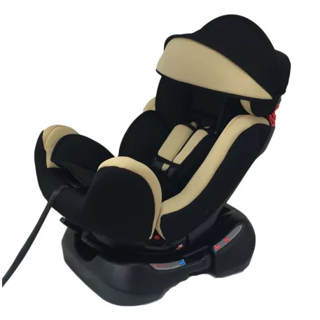 Scaun auto Mama Kiddies Safety Plus (0-25 kg) bej cu copertină cadou
