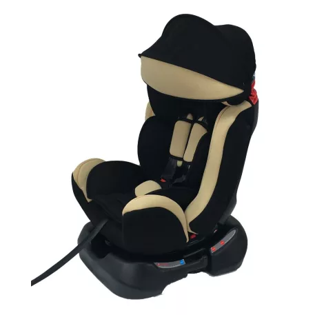 Scaun auto Mama Kiddies Safety Plus (0-25 kg) bej cu copertină cadou