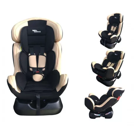 Scaun auto Mama Kiddies Safety Plus (0-25 kg) bej cu copertină cadou