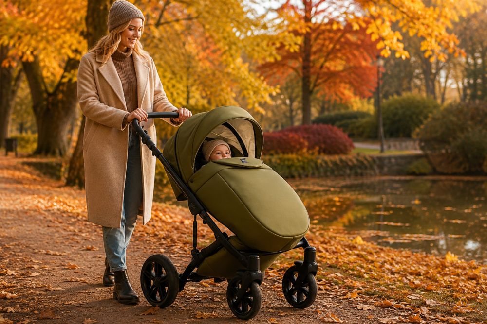 Plimbări de toamnă cu bebelușul – cum te pregătești pentru zilele răcoroase?