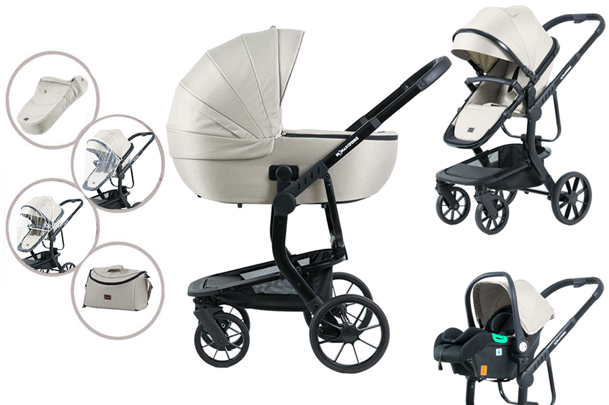 Mama Kiddies Icon 3 în 1 cărucior multifuncțional cu accesorii