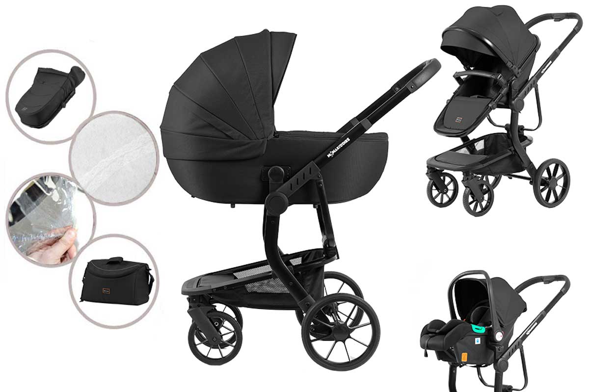 Mama Kiddies Icon 3 în 1 cărucior multifuncțional cu accesorii