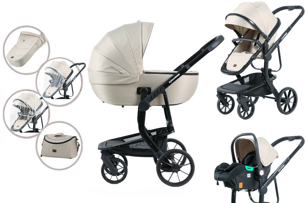 Mama Kiddies Icon 3 în 1 cărucior multifuncțional cu accesorii
